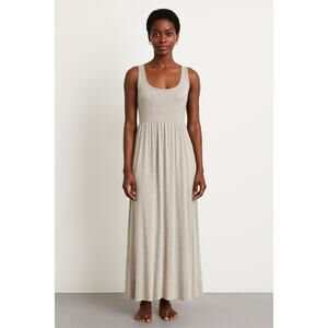 NYMPHE Light Gray Maxi Dress comfy casual racerback small resort wear beach USA